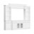 104.3 '' W Entertainment Centre Equipped With Bookcase Open Shelves Multi Size Drawers Glass-2083483591