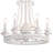 Chandelier Ceiling Fan With Remote And Light ,20 Inch Crystal Fan Light, Indoor Fan Ceiling With 6 Speed, Silent Reversible Motor