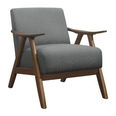 Fabric Upholstered 1Pc Accent Chair