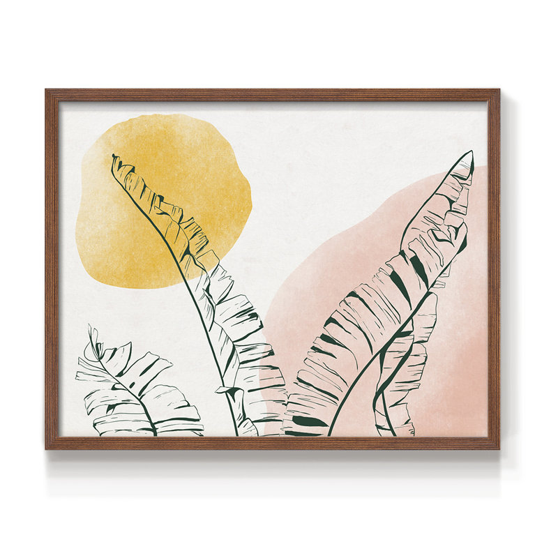 Summer Warmth II -Framed Print - Restickable, 8" H x 10" W, Walnut