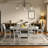 2-Pack Solid Rubber Wood Dining Chairs Armless Kitchen & Dining Room Chairs Set