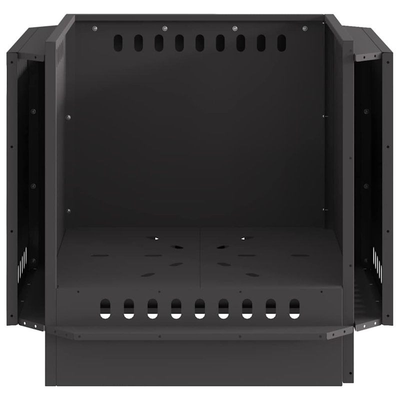 Modern Smokeless Fire Pit, Black, 51cm H x 58cm W x 58cm D
