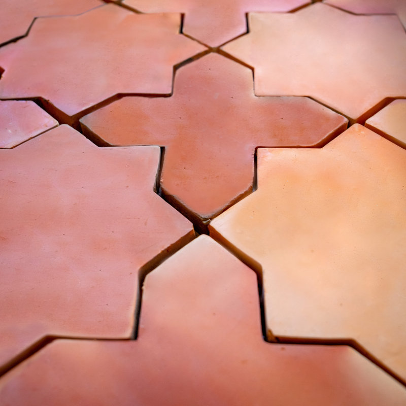 Cross & Star Pattern Terra Cotta Wall & Floor Tile