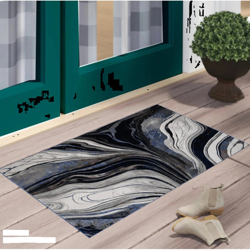 Abstract Area Rug, Rectangle 60 x 110 cm