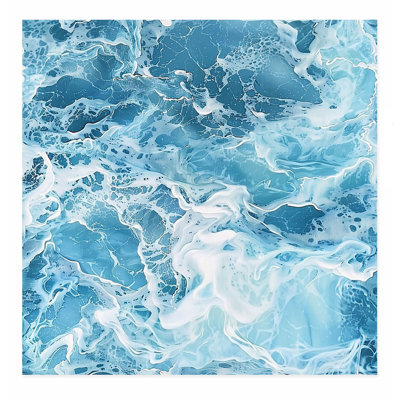«Beach and Coastal Ocean Waves II», reproduction d'art sans cadre