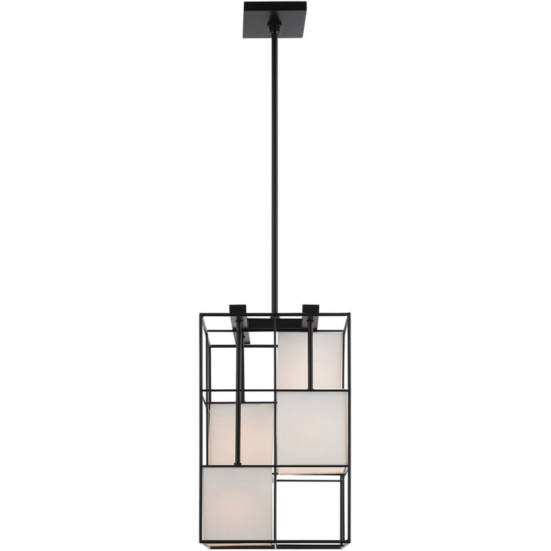 Lustre rectangulaire à 4 lumières DEL Barbur