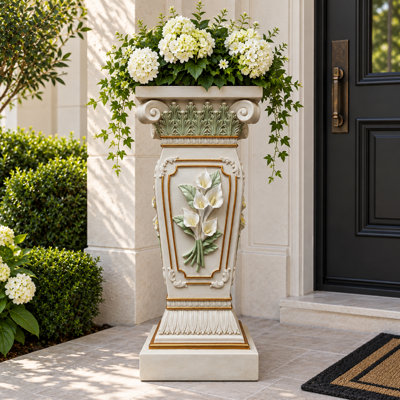 Colonne romaine pour piédestal de jardin
