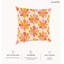 Housse de coussin floral en polyester