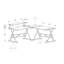 Bureau d'ordinateur, bureau personnel, coin, forme en L, travail, ordinateur portable, stratifié brun, métal gris