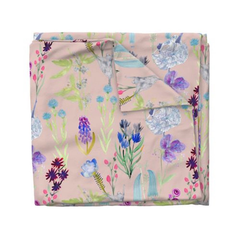 Dunham Sateen Duvet Cover, Queen Duvet Cover, Pink