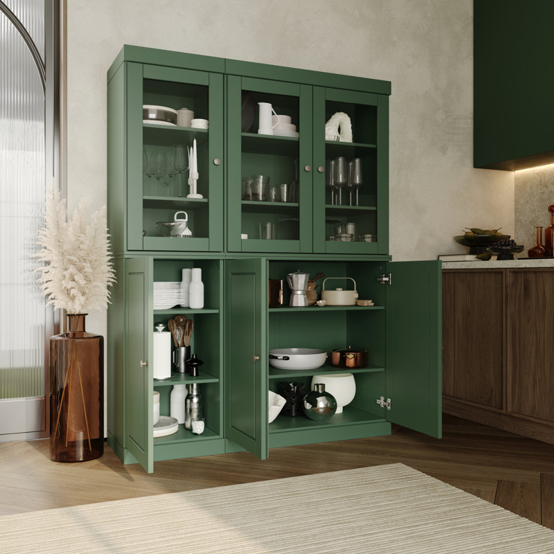 Armoire de rangement 100% bois massif Janfried Palace Imports, Vert