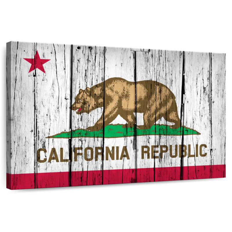 Borges, République de Californie, H 8 po x l 12 po