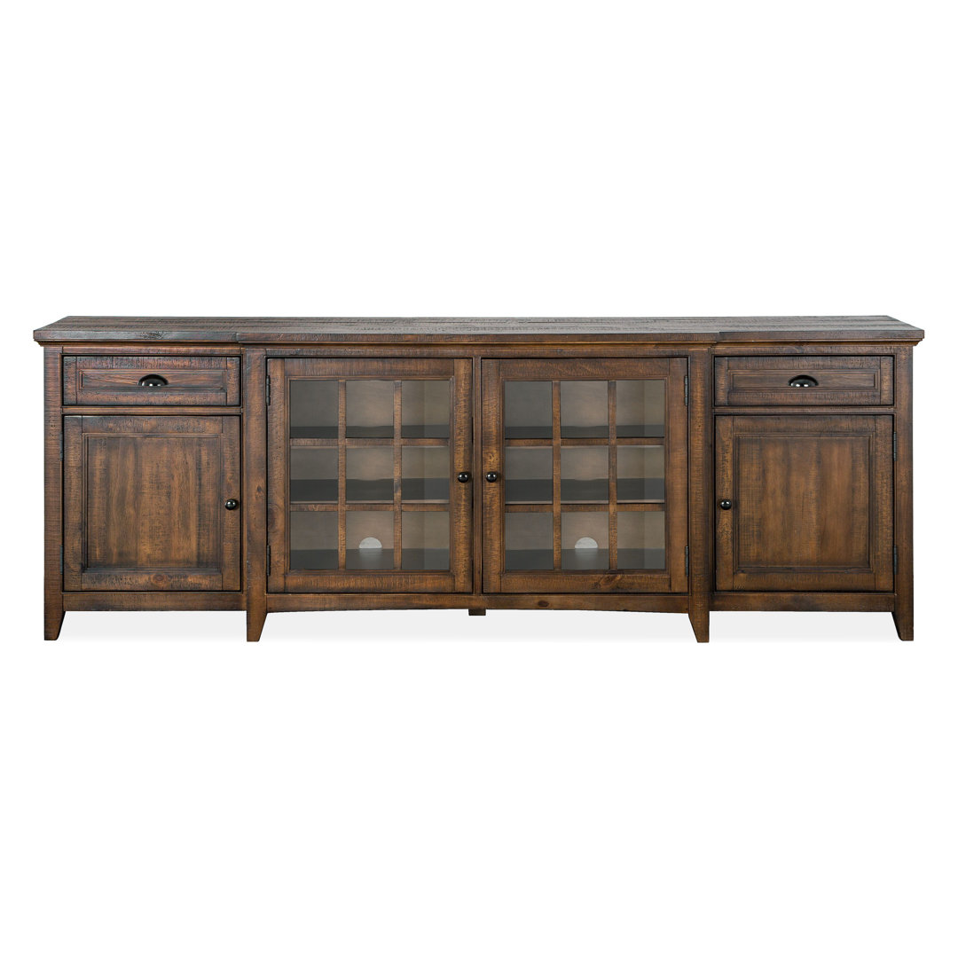 Wolsingham Solid Wood TV Stand for TVs up to 88" The Twillery Co.®