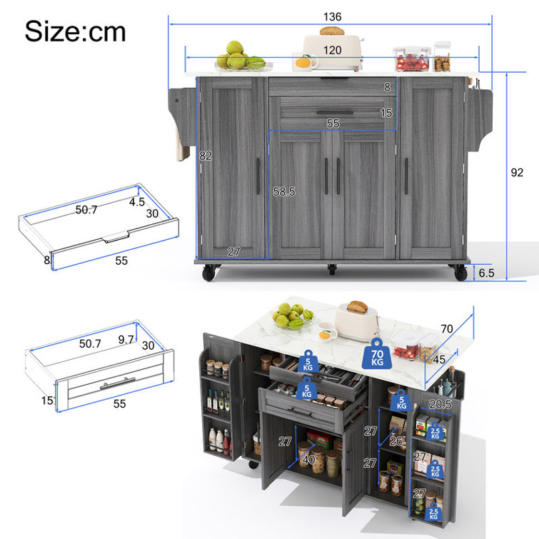 Wood Kitchen Island