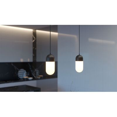 Luminaire suspendu DEL 5 po Ruhland
