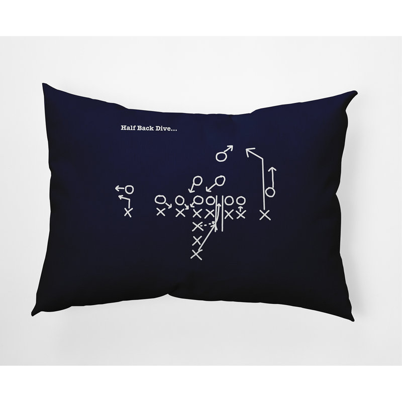  Coussin demi-dossier rectangulaire, Marine