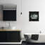 «Rustic Floral Bathaign», art mural encadré flottant gris par Nan-889935870-889935869