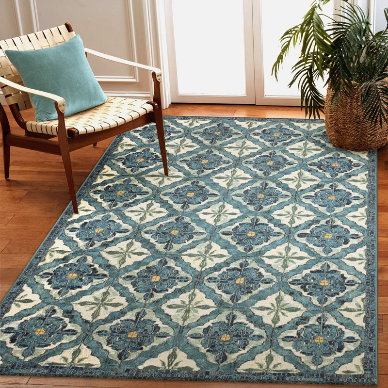 Tapis intérieur / extérieur Joub Madrid, Rectangle 6 pi 6 po x 9 pi 4 po