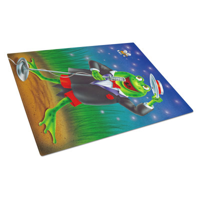 Tempered Glass Frog Comedy Routine Cutting Board