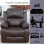 Fauteuil inclinable en cuir Malaki