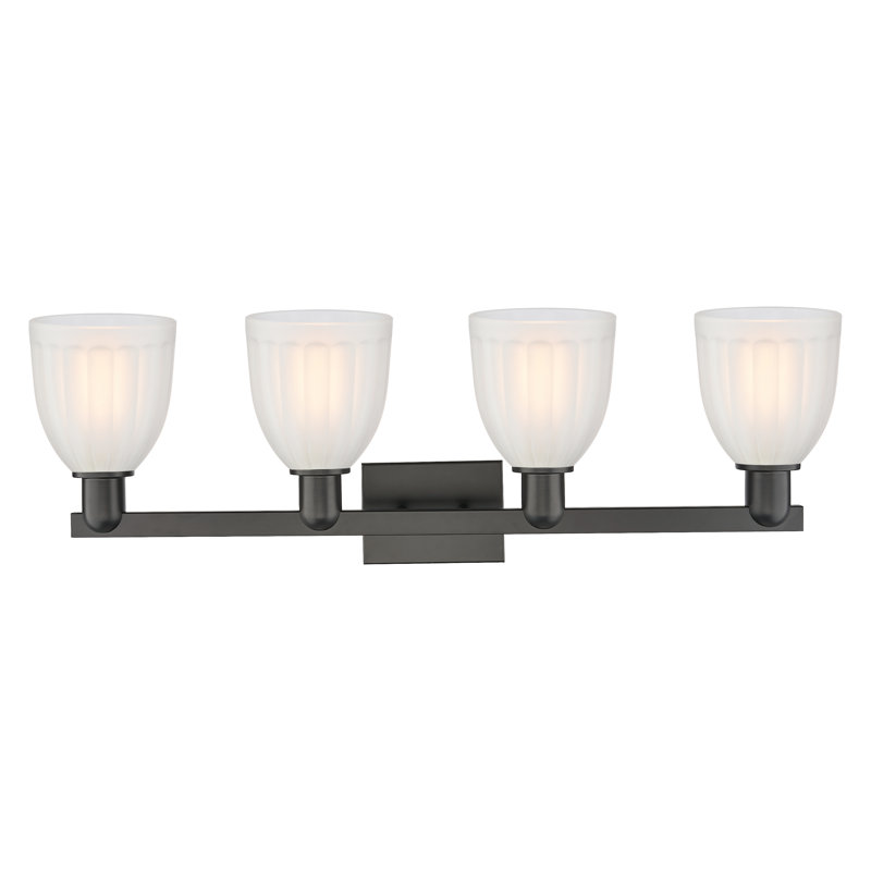 Arcadia - Brookfield - 4 Light Bath Vanity Light, Matte Black