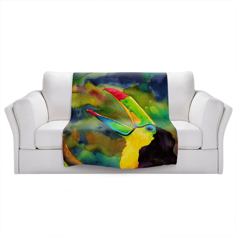  Jeté Toucan, l 68 po x L 80 po