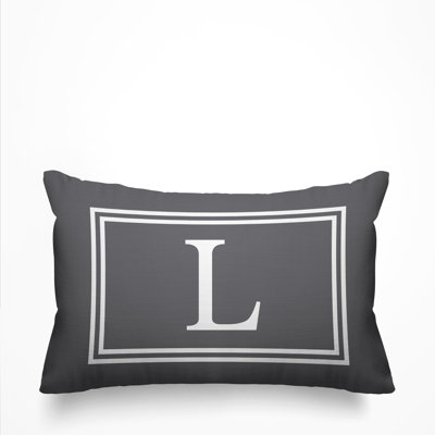 Coussin intérieur / extérieur imprimé monogramme