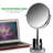 OVENTE 8" Tabletop Makeup Mirror with 1X/7X Magnification, 360° Swivel Design and Double-Sided Free-Standing Vanity Mirror Perfect for Bathroom, Bedroom, Office & Travel, Polished Chrome MNLMT80CH1X7X