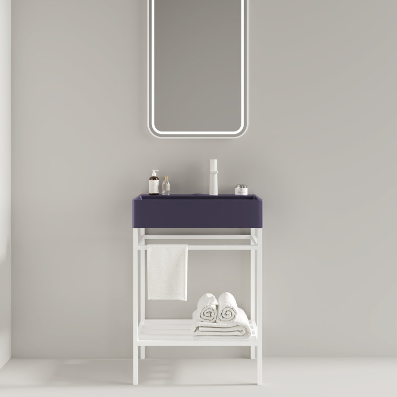 Meuble-lavabo flottant mural avec double lavabo Makinzie