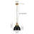 Elodie 1 - Light Brass Dome Pendant-303885081-303885087