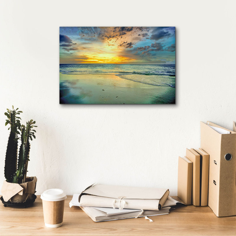 Épilogue des Caraïbes sur toile par Mark A Paulda, H 12 po x l 18 po x P 0,75 po