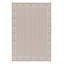 Rug & Kilim’S Contemporary Dhurrie Rug In Cream And Beige Pinstripes