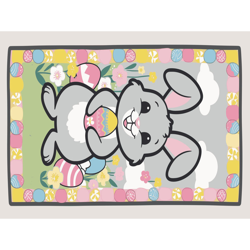 Tapis de vacances de Pâques The Holiday Aisle®, Rectangulaire 2 pi x 3 pi