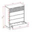 Commode 38 "en gris clair Granville (5 tiroirs)-1536719116