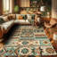 Machine Printed 177cm X 122cm Area Rug