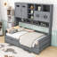 Lit de jour en bois avec deux tiroirs, tablettes et armoire tout-en-un-1529632606-1529632604