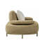Chaise longue surdimensionnée Modena avec accoudoirs et dossier réglables.