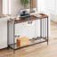41.5" Console Table, Sofa Tables Narrow Entryway Table with Glass Shelf