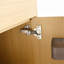 Armoire de salle de bain autoportante 48 po, 2 portes à fermeture douce et 3 tablettes de rangement ouvertes, emballage KD (meuble-lavabo seulement, sans lavabo)-1893594327