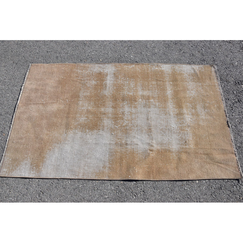 Tapis turc Oushak fait à la main avec un style rétro pour un attrait oriental antique
