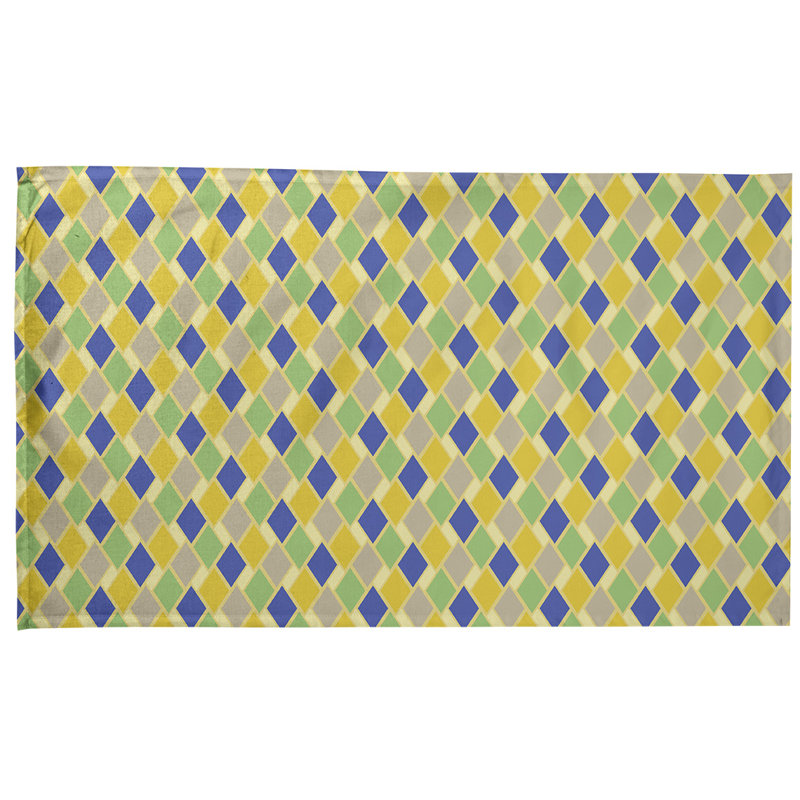Mcguigan Tea Towel Kitchen Towel, Poly Twill, Yellow/Green