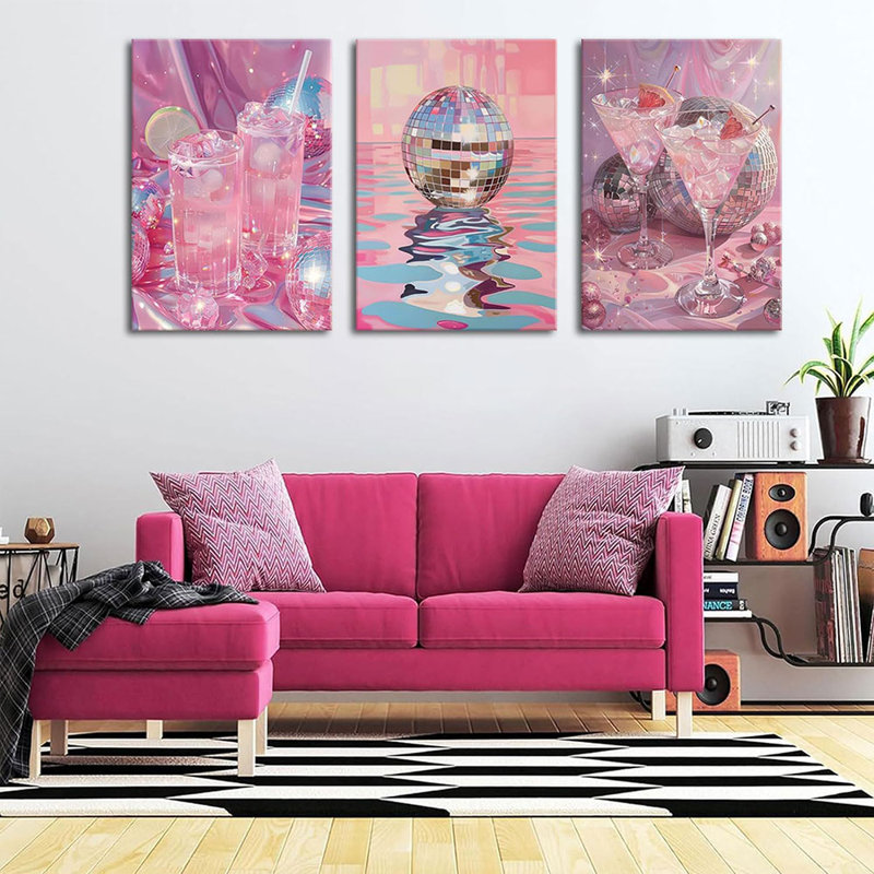 3 Piece Wrapped Canvas Print, 60 cm H x 40 cm W