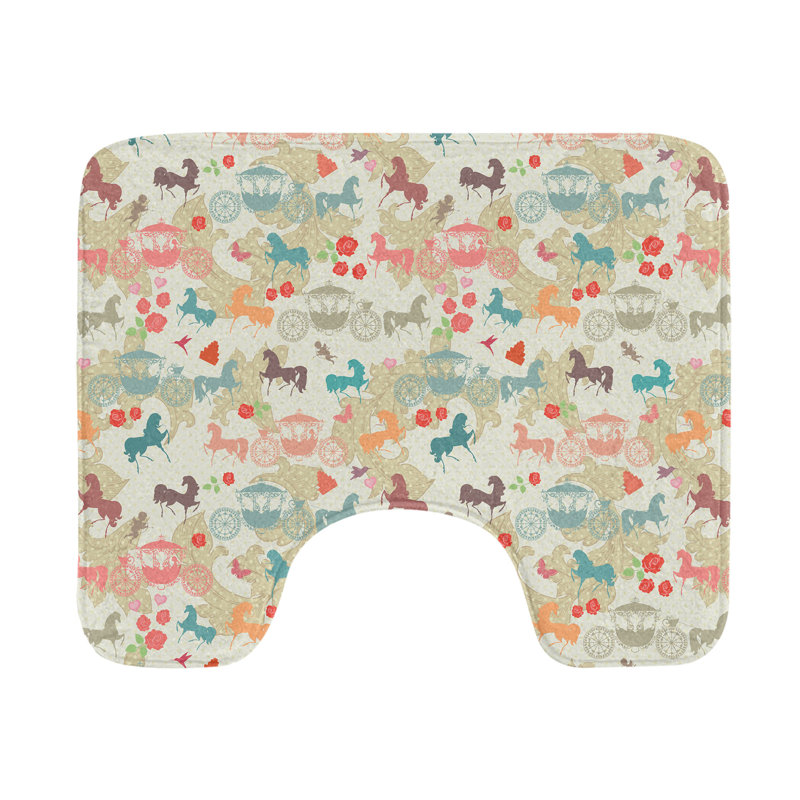 Tapis de salle de bain en U 20 po Horses