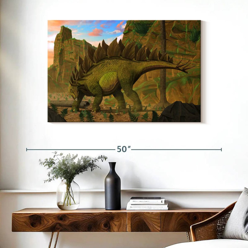 Brampt Stegosaurus, 26" H x 39" W
