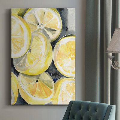 Lemon Slices I - peinture sur toile tendue