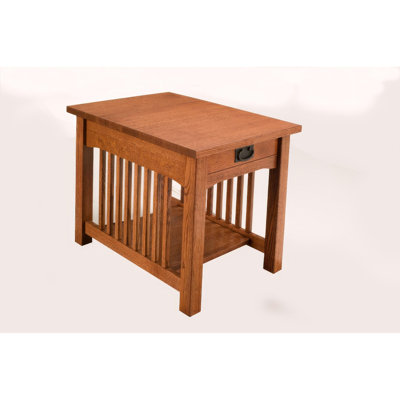 Solid Oak Heirloom Quality End Table With 7-Step Finish