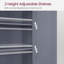 Armoire de rangement pour salle de bain avec 2 tablettes réglables-1567161018