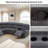 Stripe Corduroy 3-Piece Manual Recliner Sofa Set – Split-Back Design, Dual Cup Holders & Storage-279503405