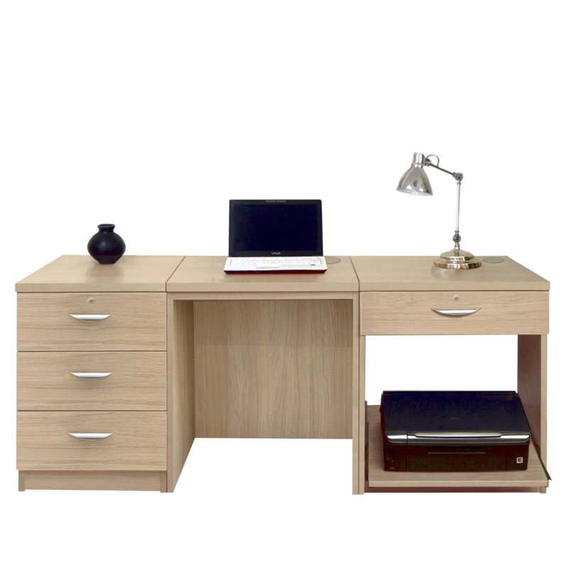 Walshaw Solid Wood Writing Desk, Sandstone