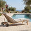 Chaise longue avec coussin amovible-125311036